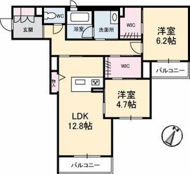 海田市駅 徒歩15分 1階の物件間取画像